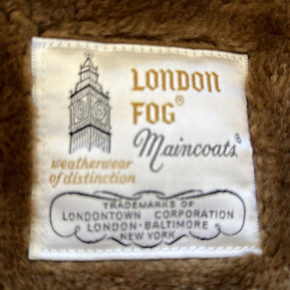 London Fog vintage classic beige coat with zip-in cold weather liner, 42 Reg - Picture 9 of 9